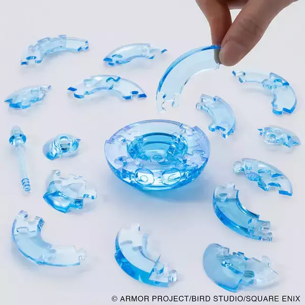 「『ドラクエ』クリスタルのように輝く「スライム」！初心者でも楽しめる立体ジグソーパズル全3種が美しい仕上がり」の画像