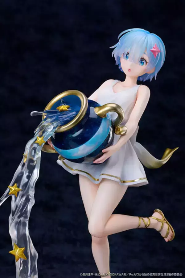 「神話風の衣装から伸びる太もも！「リゼロ」より「レム」が1/7スケールフィギュア化ーあふれ出す水はまるで本物のような透明感」の画像