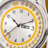 「東京メトロ銀座線モチーフの腕時計がオシャレ！前面行先表示をイメージした窓には駅名などを表示」の画像9