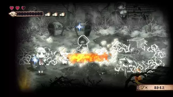 「絵本風な世界で“メルヘンをぶっ壊す”ADV『シニガミ姫と異書館ノ怪物』、壊しすぎた時のデメリットが怖い。可愛い相棒の姿が段々と…」の画像