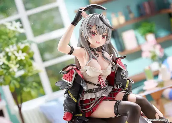 「ホロライブ・沙花叉クロヱのフィギュアが予約受付中！パンキッシュな衣装も忠実に再現、フードやジャケットは着脱可能」の画像