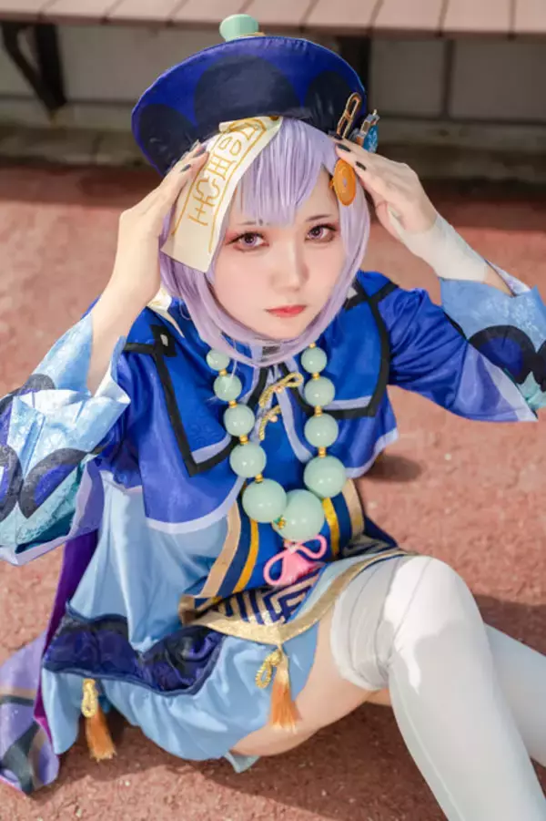 「【コスプレ】『原神』七七の仕草と表情が愛くるしい！注目レイヤー・田田【写真8枚】」の画像
