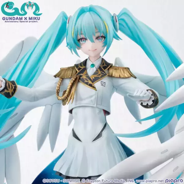 「初音ミク × ウイングガンダムゼロ EW」フィギュアを手に入れるラストチャンス！イラストデザインをモチーフに“白い翼”まで美しく立体化