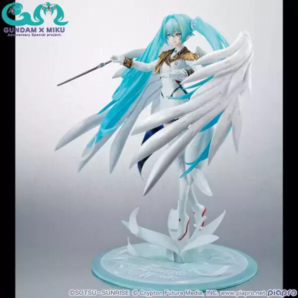 「「初音ミク × ウイングガンダムゼロ EW」フィギュアを手に入れるラストチャンス！イラストデザインをモチーフに“白い翼”まで美しく立体化」の画像