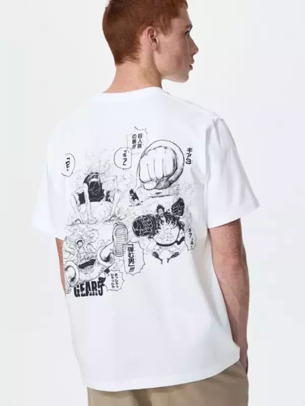 「ルフィの“歴代ギア”が揃い踏み！ユニクロ「集英社100周年UT」第2弾 「ワンピース」Tシャツは名シーンだらけ」の画像