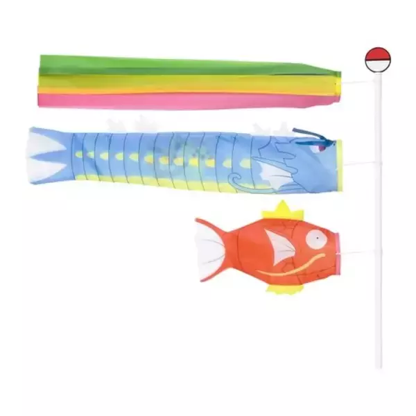 「コイキングの“こいのぼり”？『ポケモン』お部屋にも飾りやすくて、これからの季節にもピッタリな「コイキングのぼり」「シビルドンのぼり」が登場」の画像