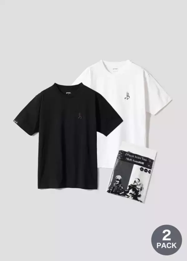 「グラニフより『NieR:Automata』コラボアイテム発売！ワンポイントの2Bや、エミールの顔を大きくデザインしたTシャツなど全13種類」の画像