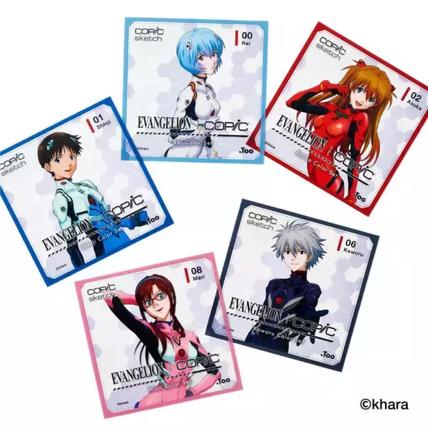 「「エヴァ」とコピックが初コラボ！貴重な限定セットが30周年フェスイベント&公式オンラインストアで先行販売」の画像