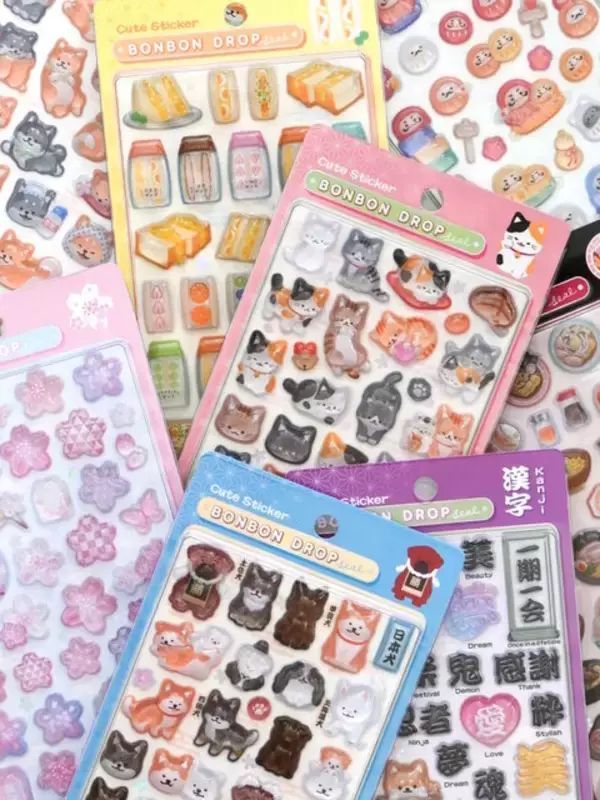 「ボンボンドロップシール」が公式抽選販売！対象は「和柄新作」全4セット、1万名分を用意