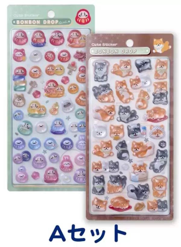 「「ボンボンドロップシール」が公式抽選販売！対象は「和柄新作」全4セット、1万名分を用意」の画像