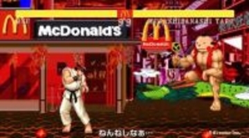 「まんが日本昔ばなし」の坊や、リュウをボコる―「マクドナルド×ストリートファイター」でまさかの対戦が実現！トドメは瞬獄殺