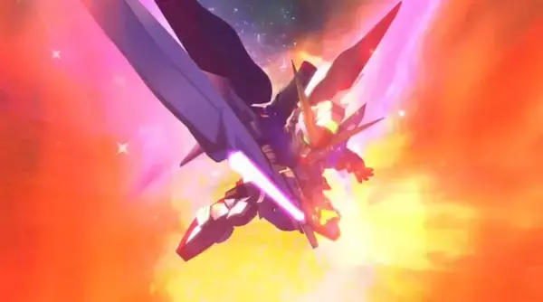 「ストフリを真っ二つに両断する演出が衝撃！『Gジェネ エターナル』次回ガシャで「デスティニーガンダム」「キャリバーン」など新機体続々」の画像