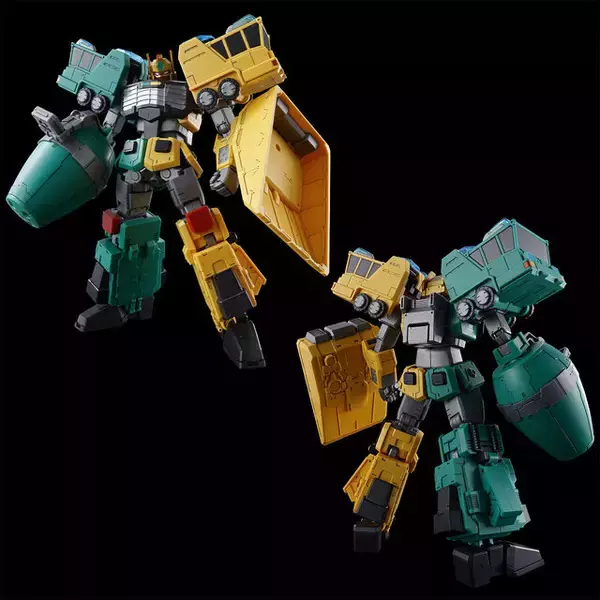 「勇者王ガオガイガーより「撃龍神」がHGプラモ化！風龍・雷龍はロボットからビークルモードにも変形可能」の画像