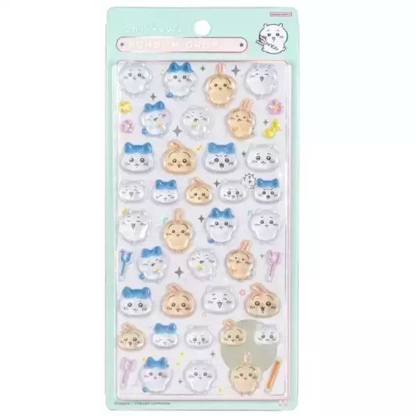 「「ちいかわ ボンボンドロップシール」がちいかわらんど全店で抽選販売！対象はハチワレ、うさぎたちの4種セット」の画像