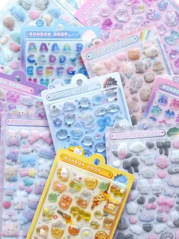 「ボンボンドロップシール」再販は3月中旬！オリジナル、文字シリーズなど全10柄が入荷予定