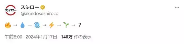 「スシローが『原神』とコラボか？公式Xで「元素」を思わせる意味深投稿」の画像