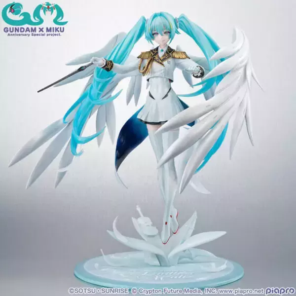 「“白い翼”が美しい「初音ミク × ウイングガンダムゼロ EW」フィギュアが2次受注決定！イラストレーター・neco氏のデザインを見事に立体化」の画像