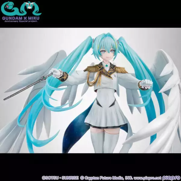 「“白い翼”が美しい「初音ミク × ウイングガンダムゼロ EW」フィギュアが2次受注決定！イラストレーター・neco氏のデザインを見事に立体化」の画像