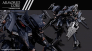『ARMORED CORE 4』“烏殺し”の異名を持つ「オルレア」プラモデルがクール！鮮烈な登場シーンを再現、差し替えにより二刀流も