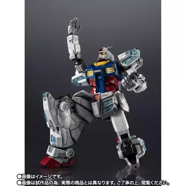 「大阪・関西万博の「超合金 RX-78F00/E ガンダム」2次抽選販売が締切間近！象徴的な“片膝立ちポーズ”もバッチリ再現」の画像