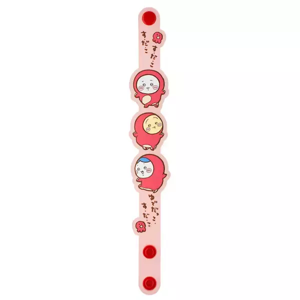 「「ちいかわ」愉快なイラストが半立体のぷっくりラバーバンドに！ 郎やたこぎ 、どんぐりDJなど全6種がどれも可愛い」の画像