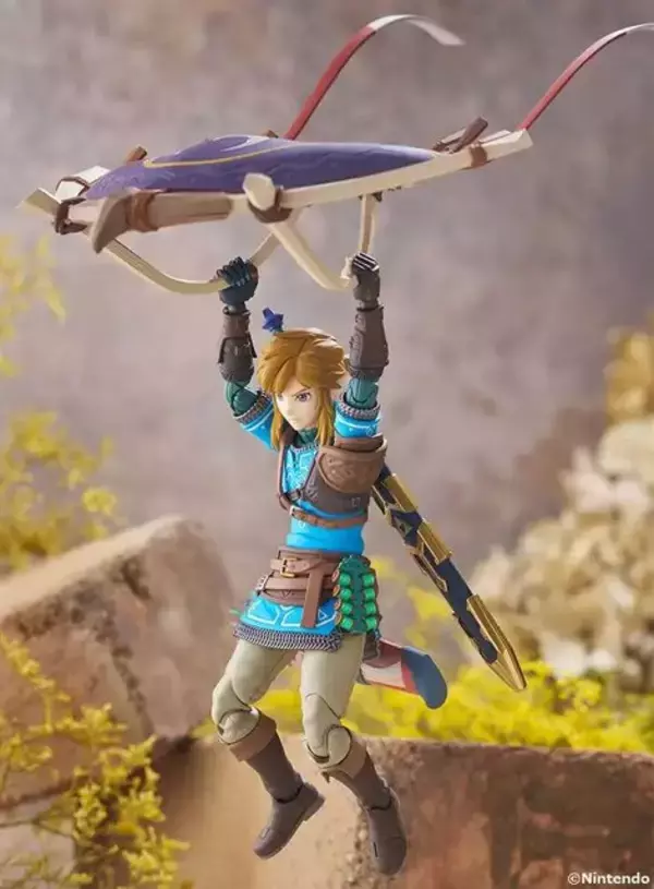「『ゼルダの伝説 ティアキン』リンクのfigmaDXエディションが待望の再販！パラセールやロケットで飛ぶ姿など、あらゆるシーンを再現」の画像