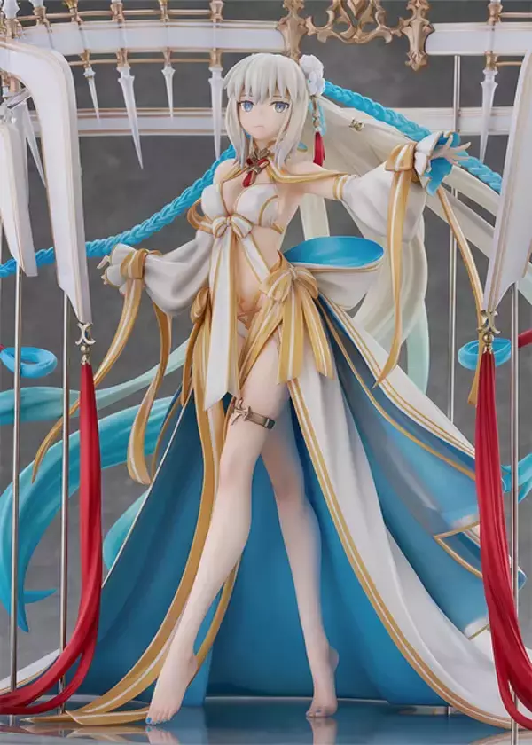 「気品ある水着姿が美しい！『FGO』より「水妃モルガン」フィギュアが、豪華な円形装飾など見どころ満載」の画像