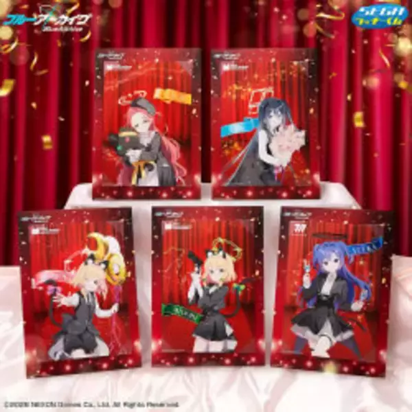 「『ブルアカ』リリース5周年記念「セガ ラッキーくじ」発売！QP:flapper描き下ろしイラストを使用したグッズがラインナップ」の画像