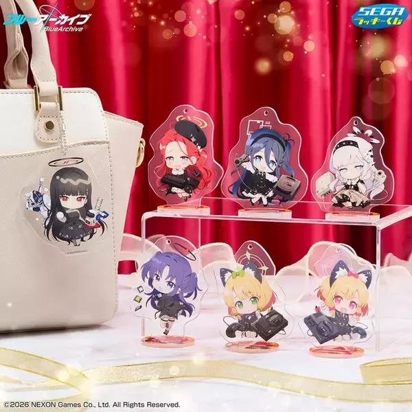 「『ブルアカ』リリース5周年記念「セガ ラッキーくじ」発売！QP:flapper描き下ろしイラストを使用したグッズがラインナップ」の画像