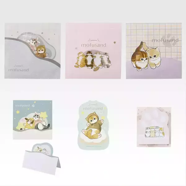 「「mofusand」新作一番くじがオンラインでも買える！テーマは“パジャマパーティー”、優しく照らすルームライトなどキュートなラインナップ」の画像