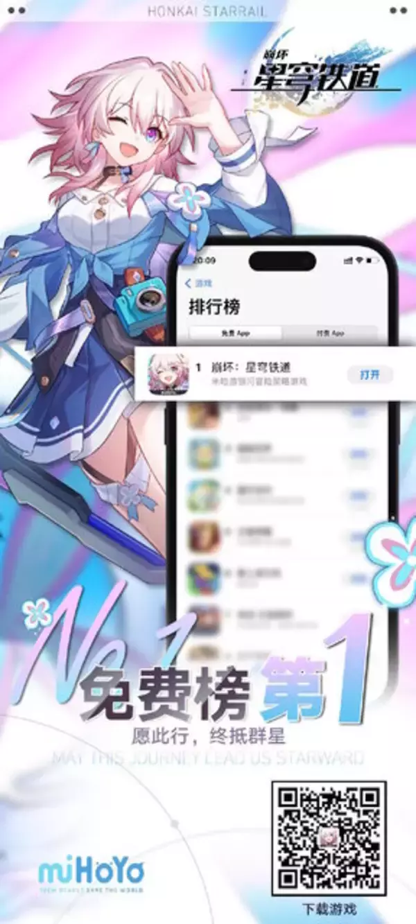 「『崩壊：スターレイル』全世界2,000万ダウンロード突破！配信開始からわずか1日での快挙」の画像