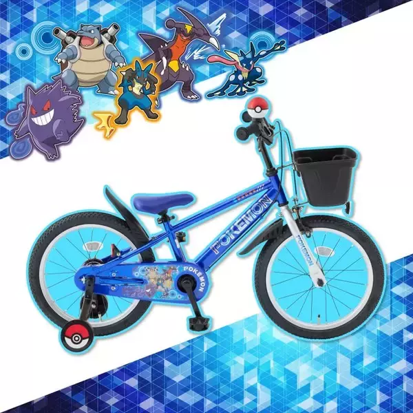 「『ポケモン』デザインのキッズ向け自転車が発売！カメックス、ルカリオなど青テーマの「ブルー・パーティ」と、「リザードン」の2モデルがカッコイイ」の画像
