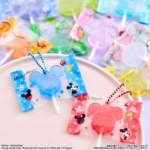 「ディズニー」本物のペロペロキャンディみたいなカラフルチャーム！ミッキーやミニー、スティッチのおかおデザイン全10種