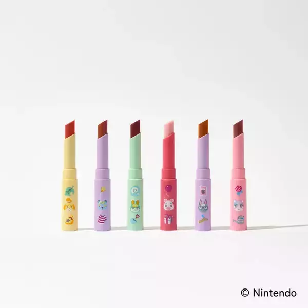 「『どうぶつの森』スキンケアアイテムのパッケージが可愛い！葉っぱのマーク型リップケースや、ダイカットミラーなど雑貨も3月31日発売」の画像