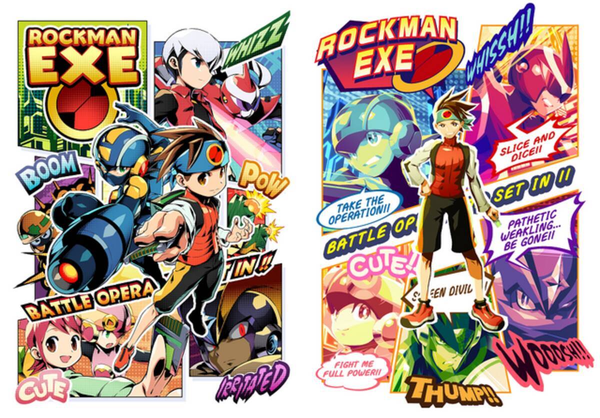 ロックマンエグゼ』アメコミ風にスタイルチェンジ！ロックマンや熱斗 