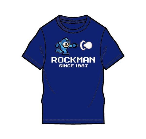 8bitドットのロックマンtシャツが しまむら に登場 チャージショットを放つロックマンをデザイン 17年5月22日 エキサイトニュース