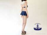 「チラリズム溢れる「セーラー服×縞パン」な水着が眩しすぎ！ 揺れるフレアスカートに視線釘付け」の画像4