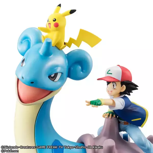 「1/8スケールフィギュア「G.E.M.シリーズ ポケットモンスター サトシ＆ピカチュウ＆ラプラス」予約受付開始」の画像