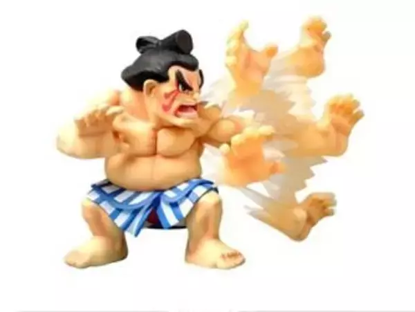 「「エドモンド本田」のフィギュアが登場、百烈張り手が光って唸る！」の画像