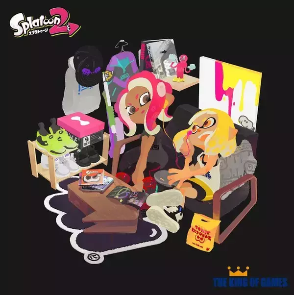 「『スプラトゥーン2』の「イカロゴマット」と「ヤキフグソックス」をリアルに再現したアイテムが登場！」の画像