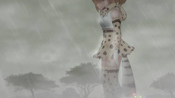 けものフレンズ３ 雨の中 ひとり佇むサーバル 今までの賑やかな映像とは一味ちがう ちょっぴりシリアスなテレビcm放送開始 2019年10月11日 エキサイトニュース