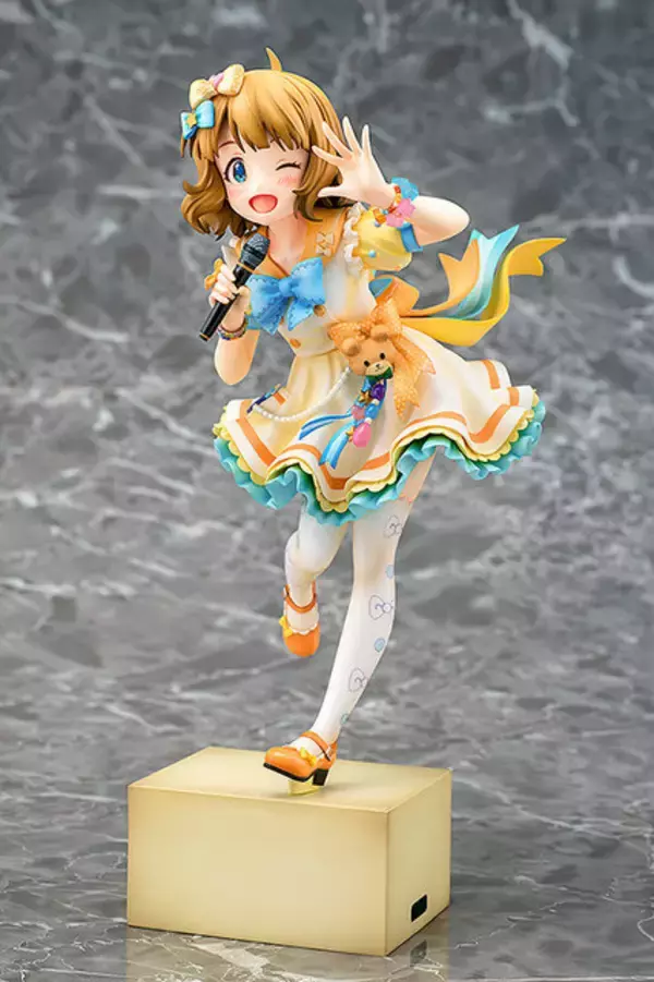 「『ミリマス』周防桃子が「ファンシーアラモード」の衣装でフィギュア化！オプションパーツには愛用の「踏み台」も付属」の画像