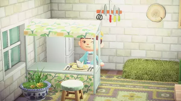 「『あつまれ どうぶつの森』休日はナチュラルなお部屋でゆったり過ごそう！秋らしいキノコときのみが癒しのアクセント」の画像