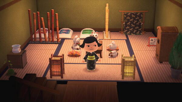 あつまれ どうぶつの森 畳と竹を駆使して 旅館っぽいお部屋に挑戦 ゆったりした和の雰囲気に癒されたい 21年1月13日 エキサイトニュース