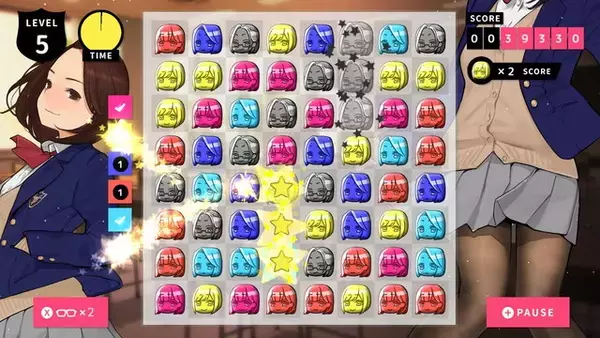 「とにかく“タイツ”にこだわったアニメ「みるタイツ」がゲーム化！パズルゲーム『あそぶタイツ』スイッチ/スマホ向けに発表」の画像