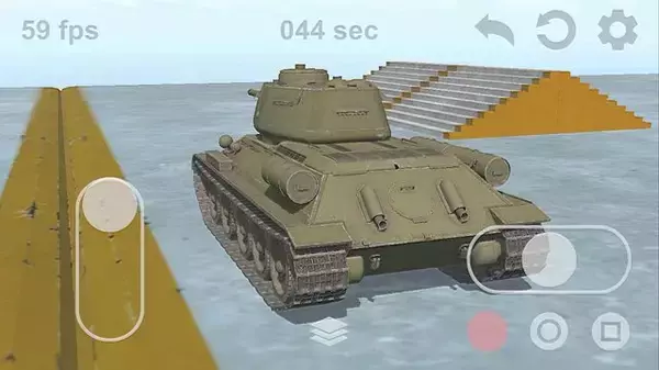 「戦闘せず、挙動だけをひたすら眺める『戦車の履帯を愛でるアプリ』のiOS版がリリース！ 物理エンジンで動く無限軌道が、延々と眺められる魅力を放つ」の画像