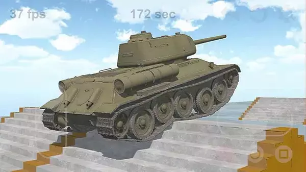 「戦闘せず、挙動だけをひたすら眺める『戦車の履帯を愛でるアプリ』のiOS版がリリース！ 物理エンジンで動く無限軌道が、延々と眺められる魅力を放つ」の画像
