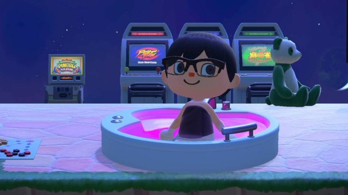 あつまれ どうぶつの森 風呂やプールに入る裏技が発見される いろいろな家具の中に入ってみた 21年5月16日 エキサイトニュース