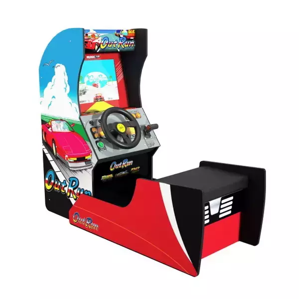 「自宅がまるでゲームセンター！家庭用ゲーム筐体『ARCADE1UP OutRun』8月発売決定―セガの名作ドライビングゲーム4作品を収録」の画像