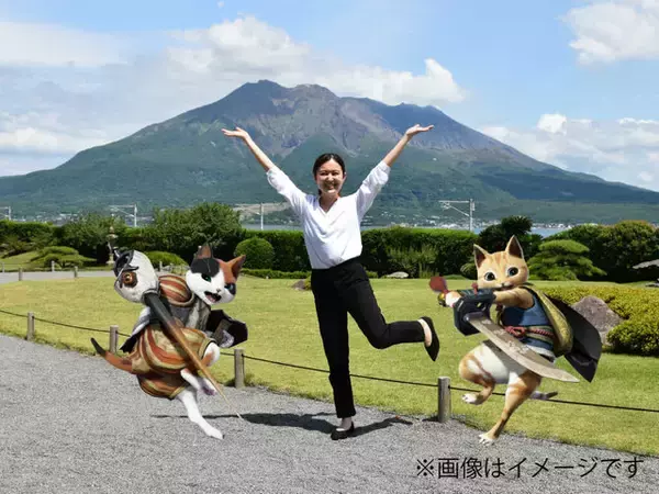 「鹿児島・島津氏ゆかりの名勝で一狩りいこうぜ！『モンハンライズ』×「仙巌園」コラボイベントが8月より開催」の画像